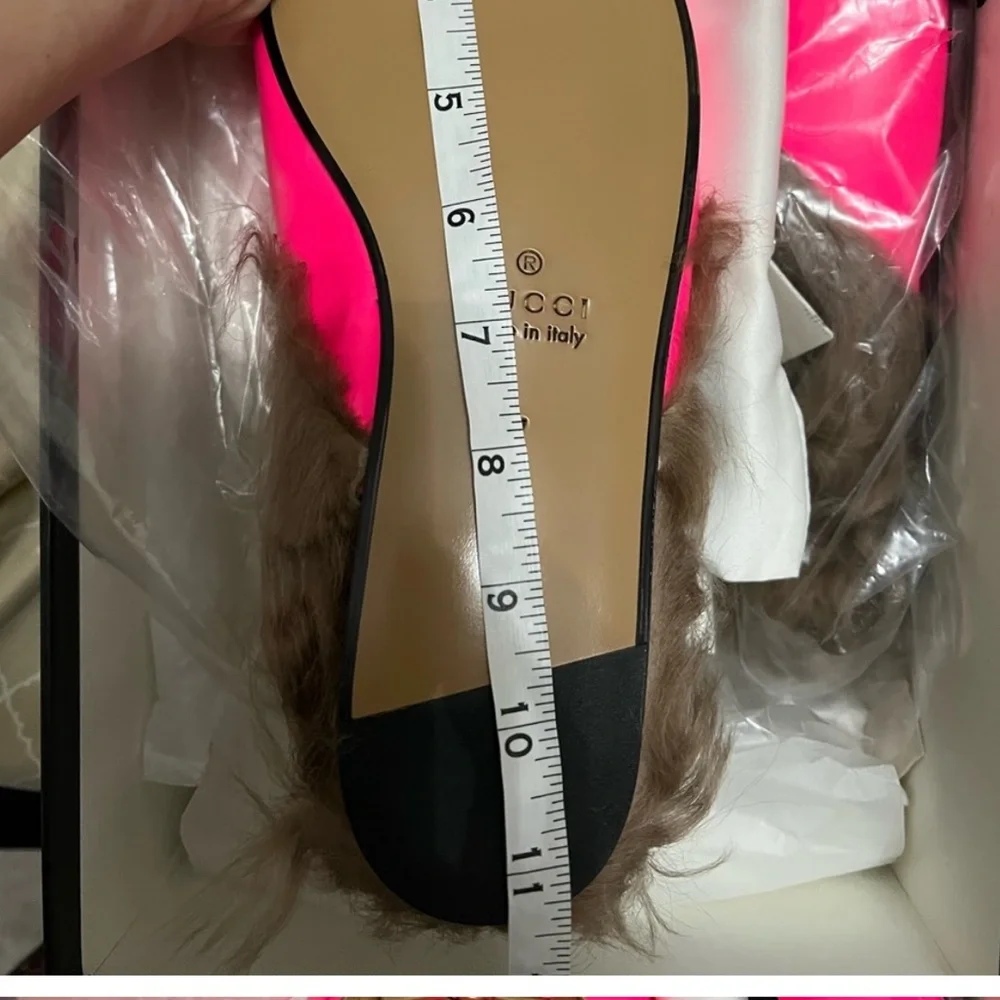 Gucci Neon pink Leather Princetown Mules - Picture 4 of 11